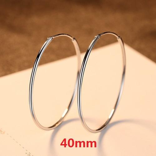 S925 Sterling silver hoop earrings