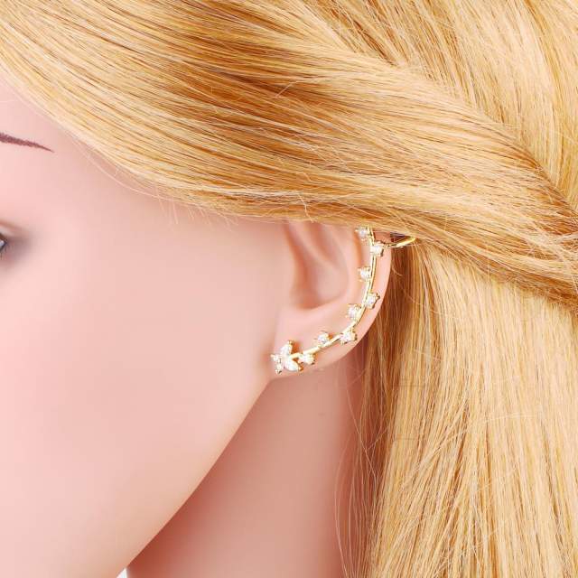 Real gold plated copper ear climber