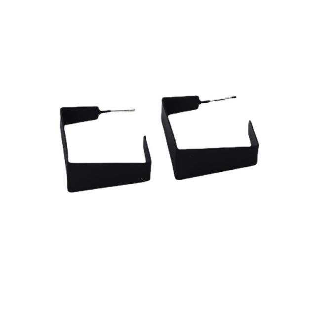 Tiktok hot sale black color series earrings