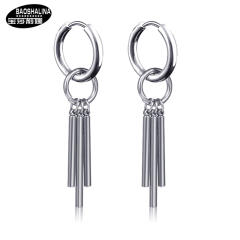 Tassel titanium steel earrings