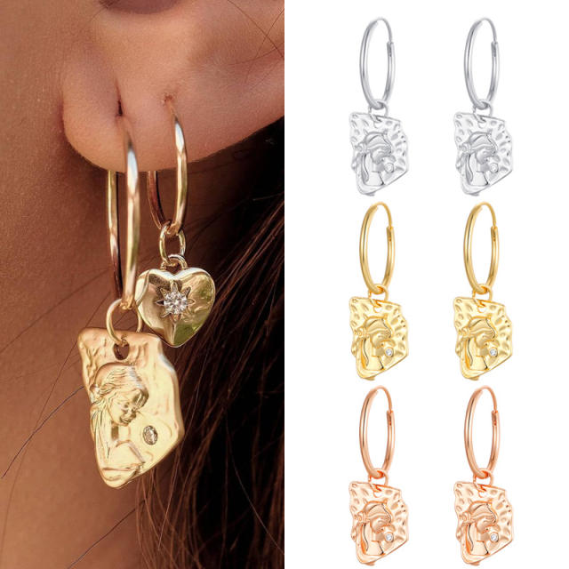 AliExpress Wish ebaydiamond face huggie earrings