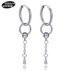 Tassel titanium steel unisex earrings