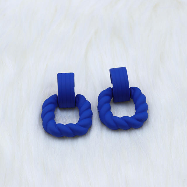 Tiktok hot sale sapphire blue series earrings