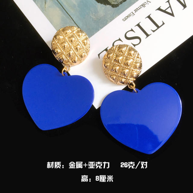 Sapphire blue color sereis dangle earrings