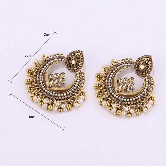 Creative dropped jhumka earrings for women