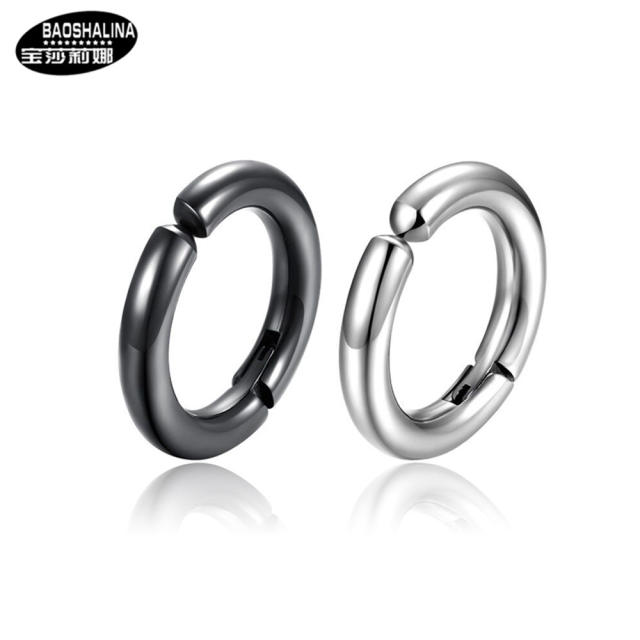 Simple titanium steel ear clip