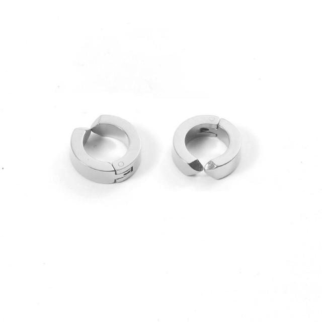 Stainless steel clip on earrings