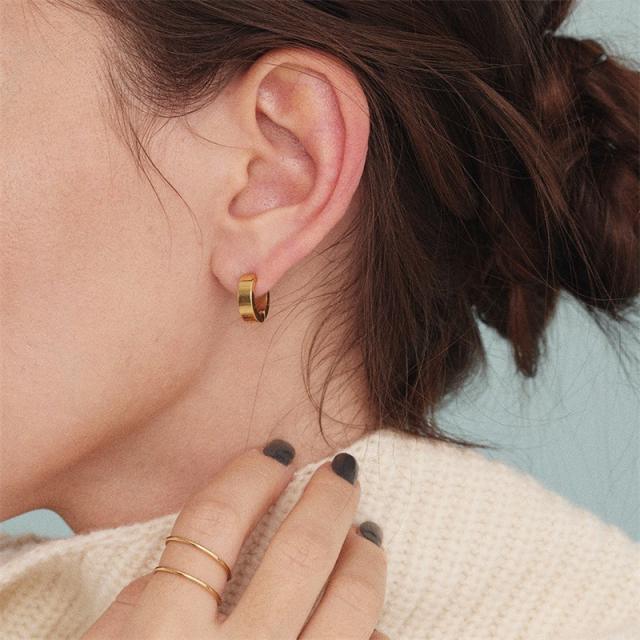 Stainless steel clip on earrings