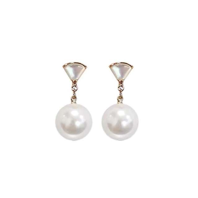 Pearl clip on earrings drop earrings