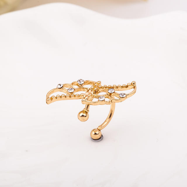 Diamond wing ear cuff