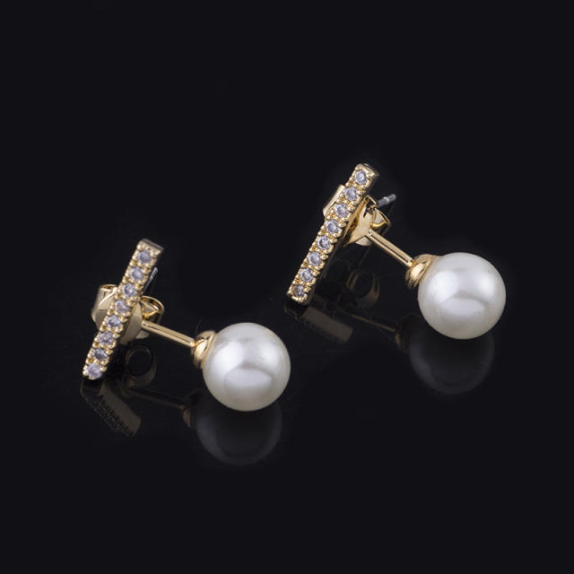 Pearl clip on earrings