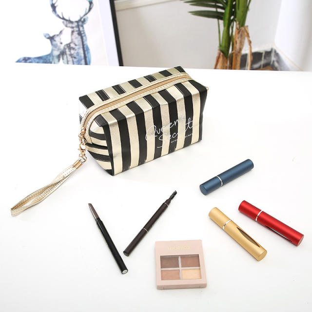 PU leather laser waterproof cosmetic bag