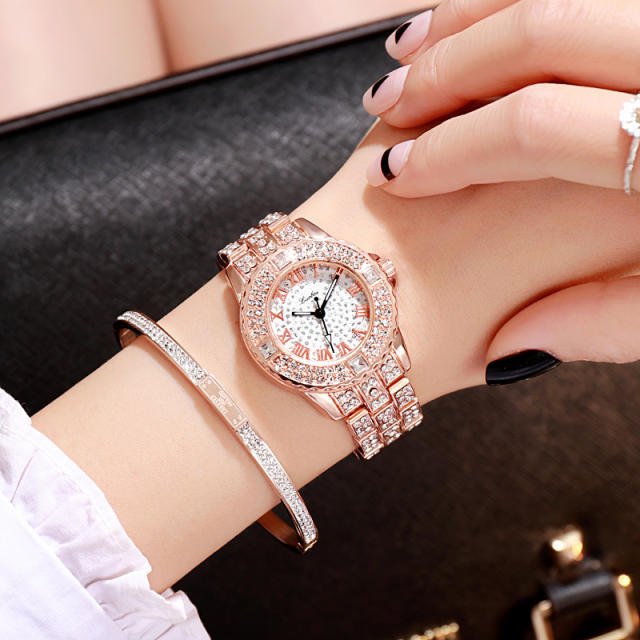 Full of diamond luxury women watch