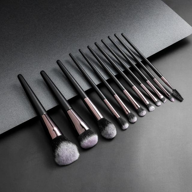 4pcs/11pcs/14pcs black color makeup brushes set