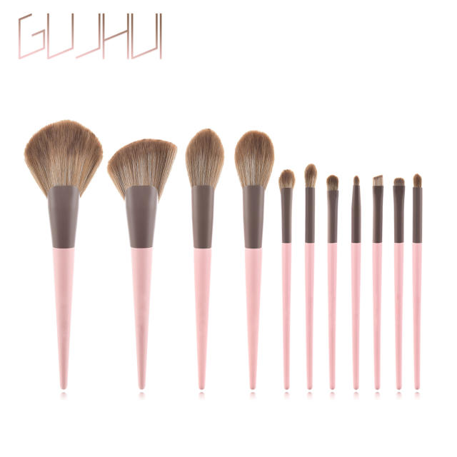11pcs spring color makeup brushes set