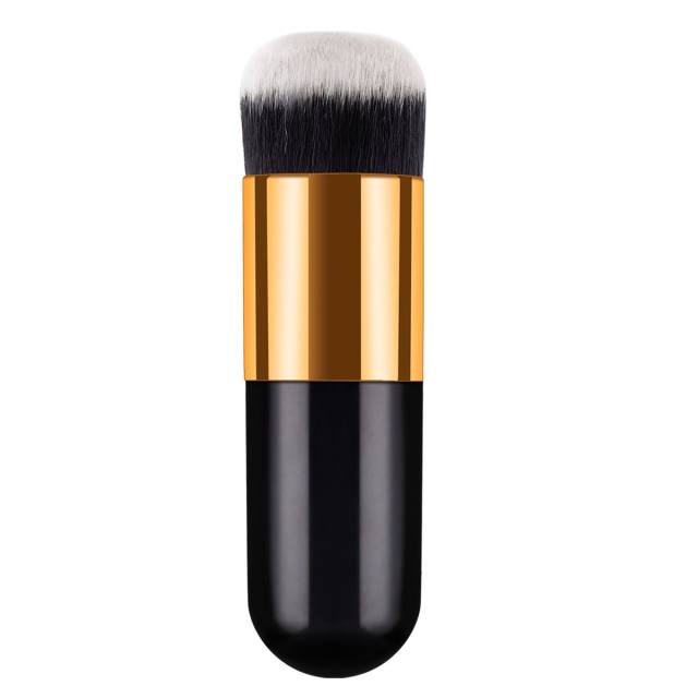 Single  plastic handle powder foundation brush