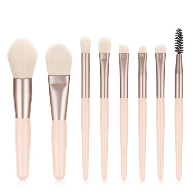 Mini size 8pcs makeup brushes