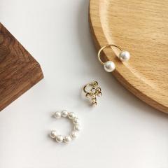 Pearl ear cuff 3 pcs set