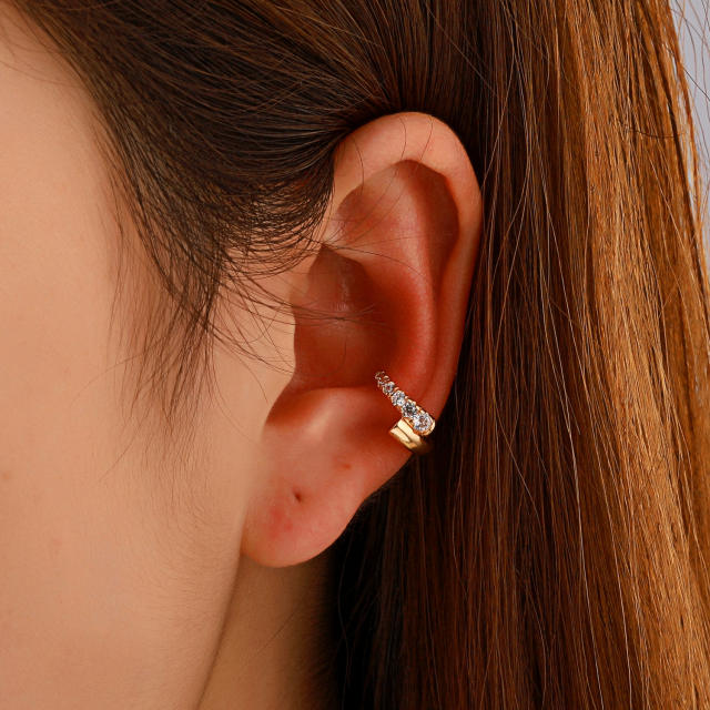 Diamond C unique ear cuff