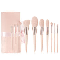 11pcs pink color makeup brushe set