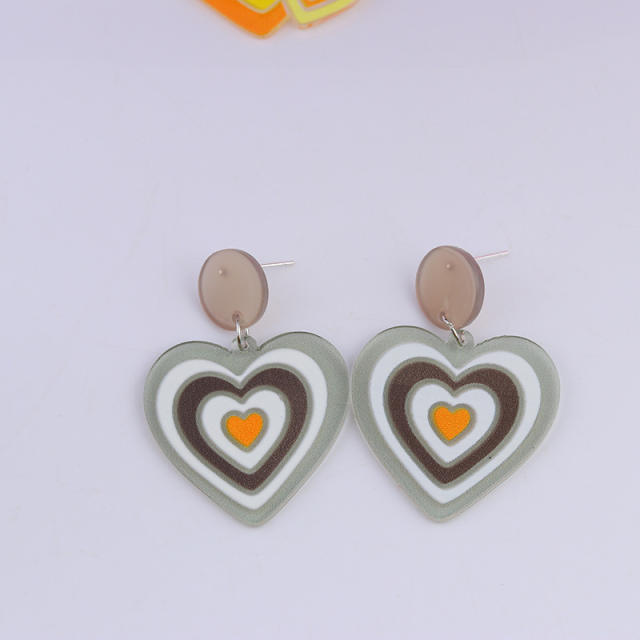 2022 Summer design heart earrings