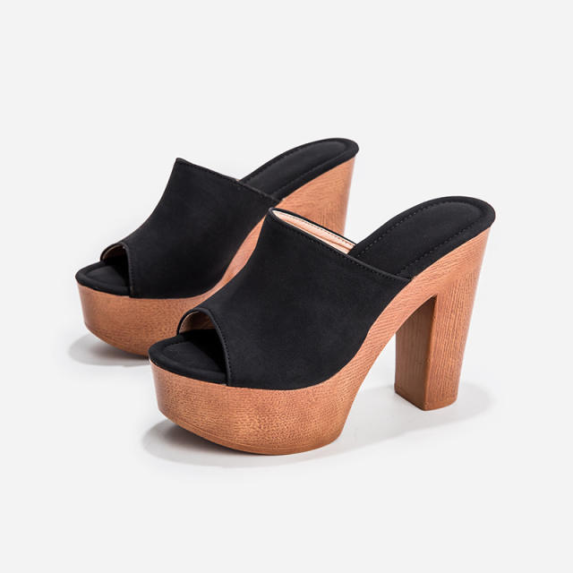 Block heels platform sandals