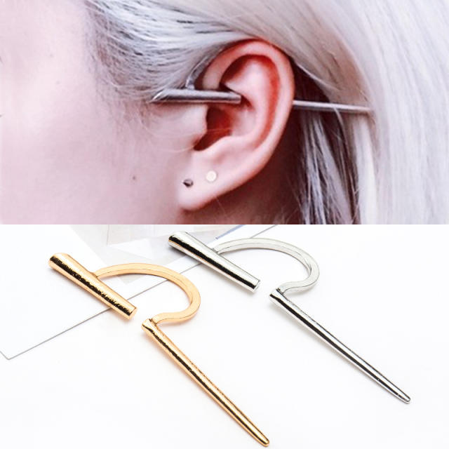 Vintage C shape ear cuff