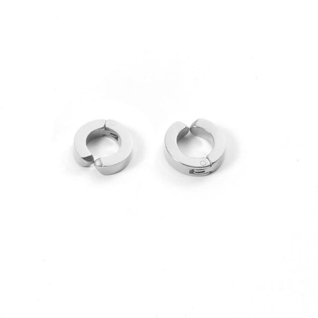 Stainless steel clip on earrings