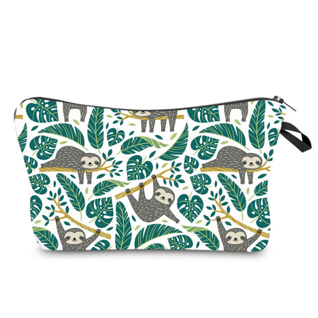 Patterned cosmetic bag