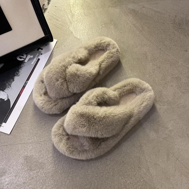 INS fluffy slippers