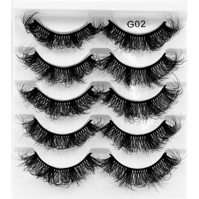 5 pair false eyelashes