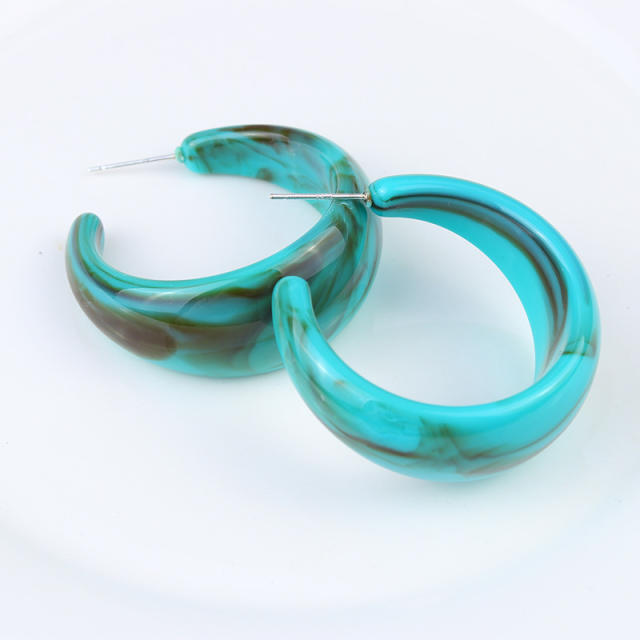 Occident fashion geometric open hoop earrings