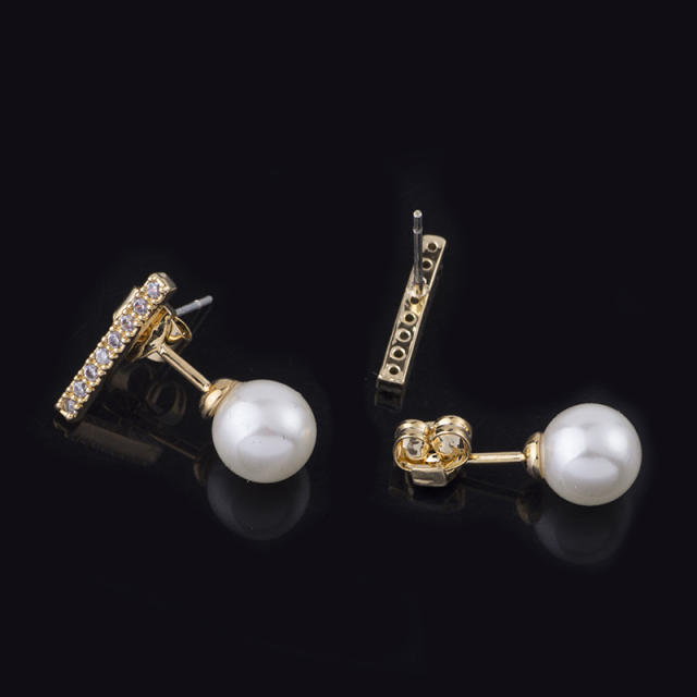 Pearl clip on earrings