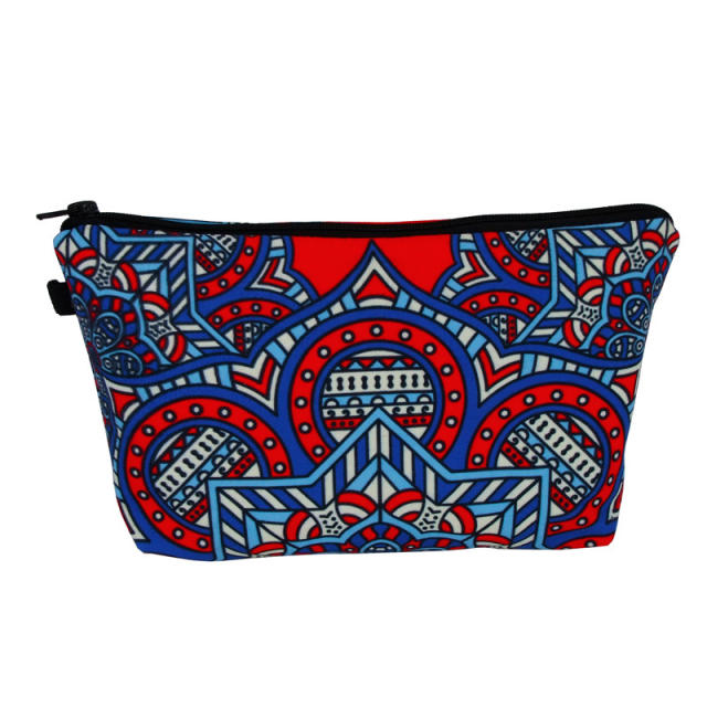 Amazon hot sale Mandala printed cosmetic bag