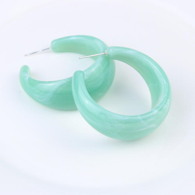 Occident fashion geometric open hoop earrings