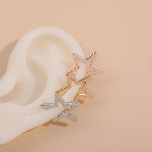 Five-pointed star ear cuff