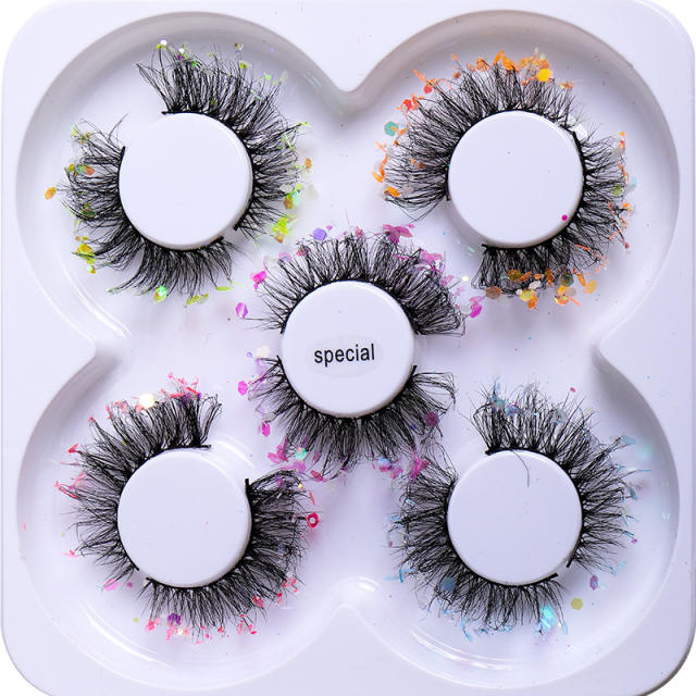 5pair party queen color false eyelashes