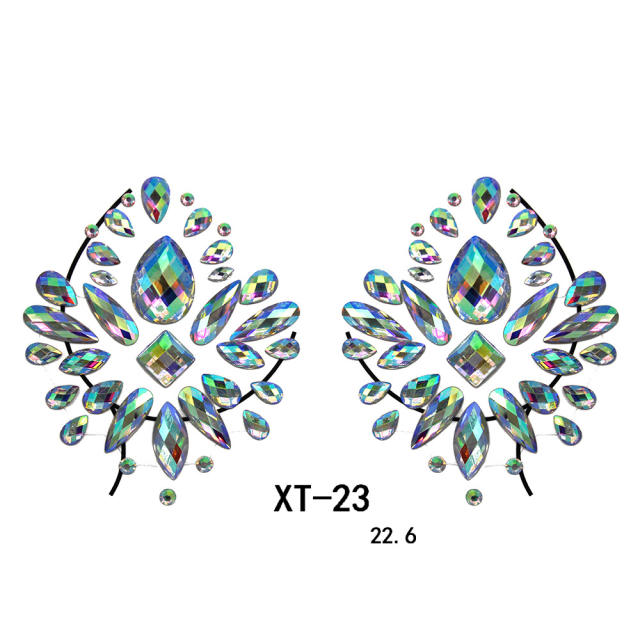 Resin rhinestone tattoo stickers