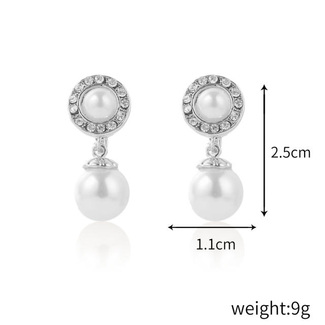 Baroque pearl clip on earrings