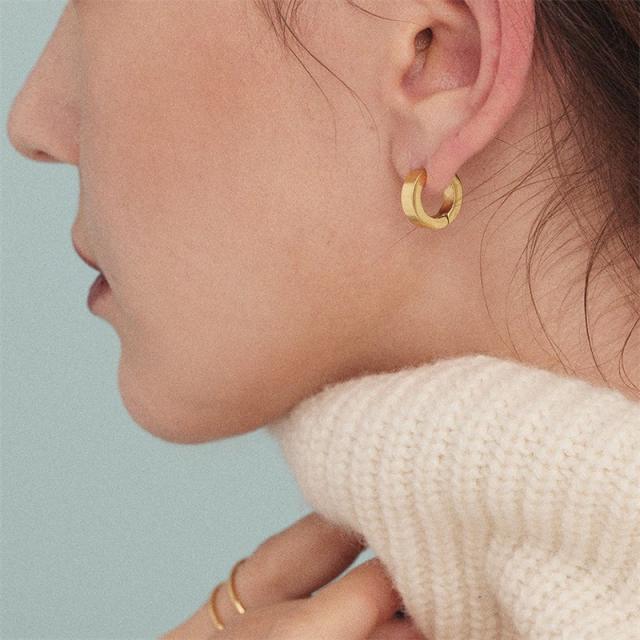 Stainless steel clip on earrings