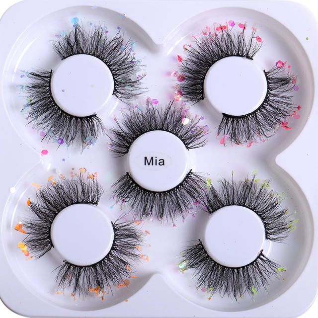 5pair party queen color false eyelashes