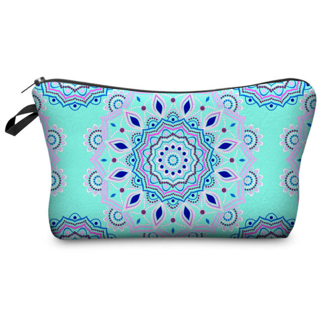 Amazon hot sale Mandala printed cosmetic bag