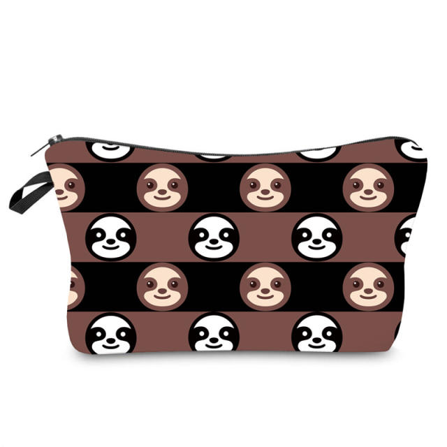 Patterned cosmetic bag