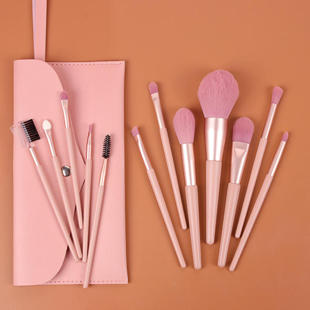 7pcs/12pcs pink color makeup brushes set