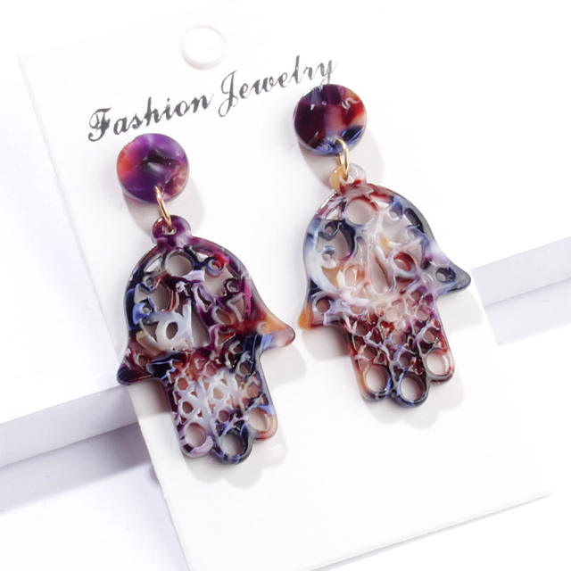 Creativity peace Palm earrings