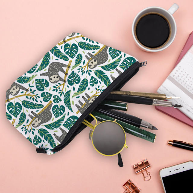 Patterned cosmetic bag