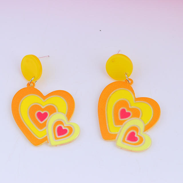 2022 Summer design heart earrings