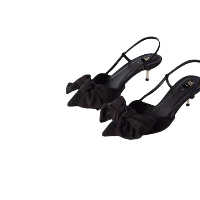 Elegant slingback kitten heels