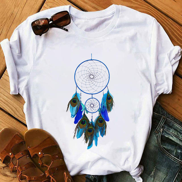 INS dreamcatcher printing women t shirts