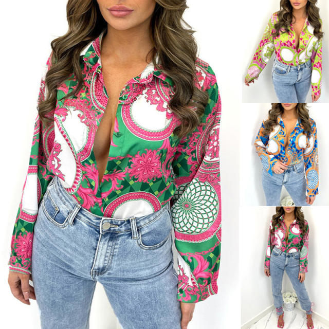 Patterned woman blouse